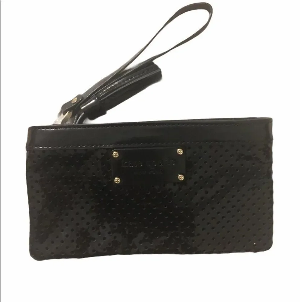 Kate spade pouch wallet Black Classic